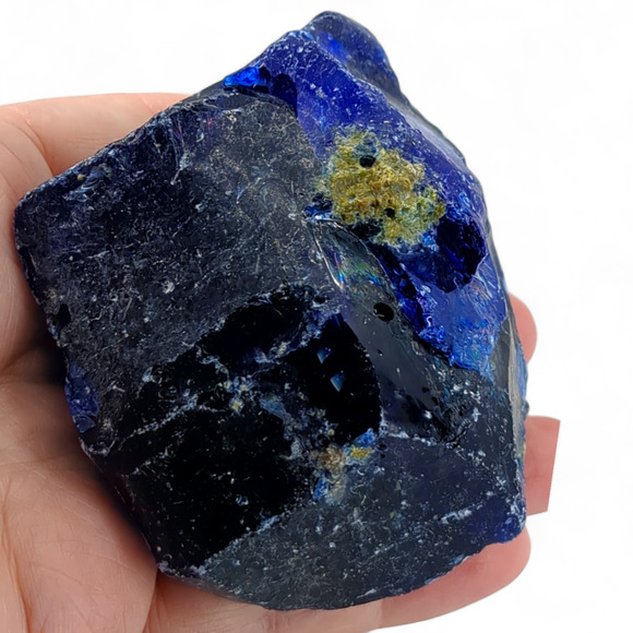 Cobalt Blue Art Glass Cullet Manganese Glowing Slag Glass #4GX90 - Picture 6 of 7